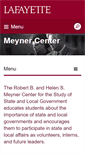 Mobile Screenshot of meynercenter.lafayette.edu