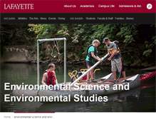 Tablet Screenshot of environment.lafayette.edu