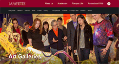 Desktop Screenshot of galleries.lafayette.edu