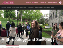 Tablet Screenshot of anthrosoc.lafayette.edu