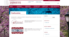 Desktop Screenshot of coeducation.lafayette.edu