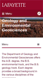 Mobile Screenshot of geology.lafayette.edu