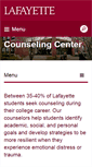 Mobile Screenshot of counselingcenter.lafayette.edu