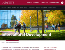 Tablet Screenshot of intercultural.lafayette.edu