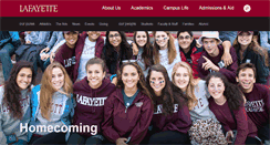 Desktop Screenshot of homecoming.lafayette.edu