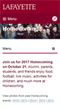 Mobile Screenshot of homecoming.lafayette.edu