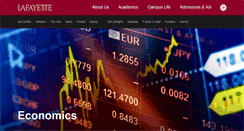 Desktop Screenshot of economics.lafayette.edu