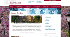 Desktop Screenshot of careerservices.lafayette.edu