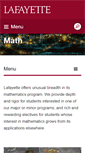 Mobile Screenshot of math.lafayette.edu