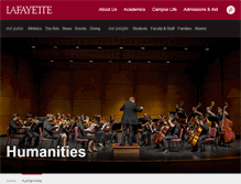 Tablet Screenshot of humanities.lafayette.edu