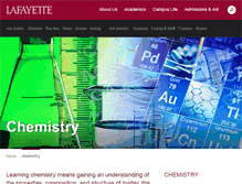 Tablet Screenshot of chemistry.lafayette.edu