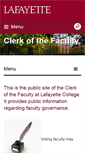 Mobile Screenshot of clerk.lafayette.edu