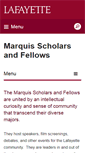Mobile Screenshot of marquis-scholars.lafayette.edu